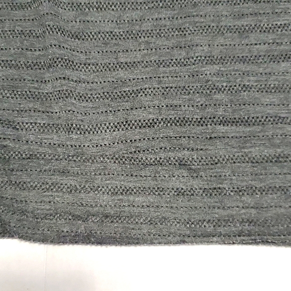 Agenda Charcoal Textured Knit Bat Sleeve Slouchy Comfy Soft Knit Top - Picture 7 of 8